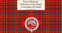 Desktop Screenshot of clanmunroassociation.ca